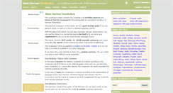 Desktop Screenshot of basic-german-vocabulary.info